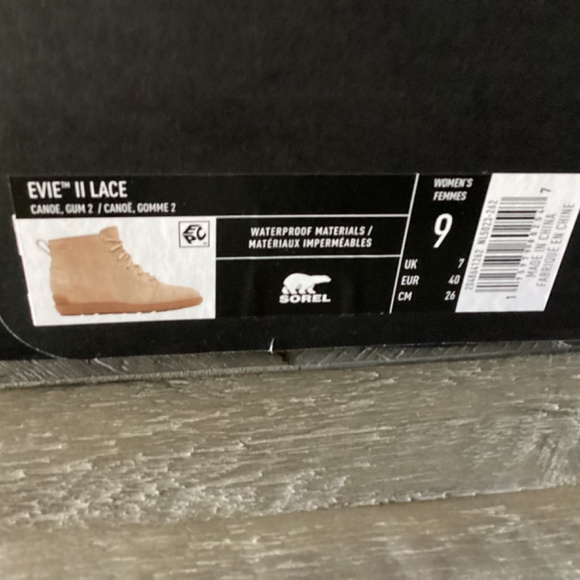 SOREL Women's Evie II Lace-Up Hidden Wedge Boots, size 9 - Picture 7 of 9